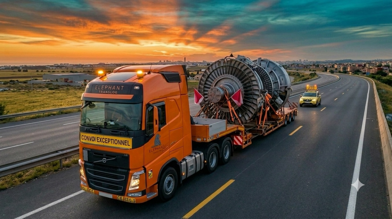 Convoi exceptionnel Elephant Translog