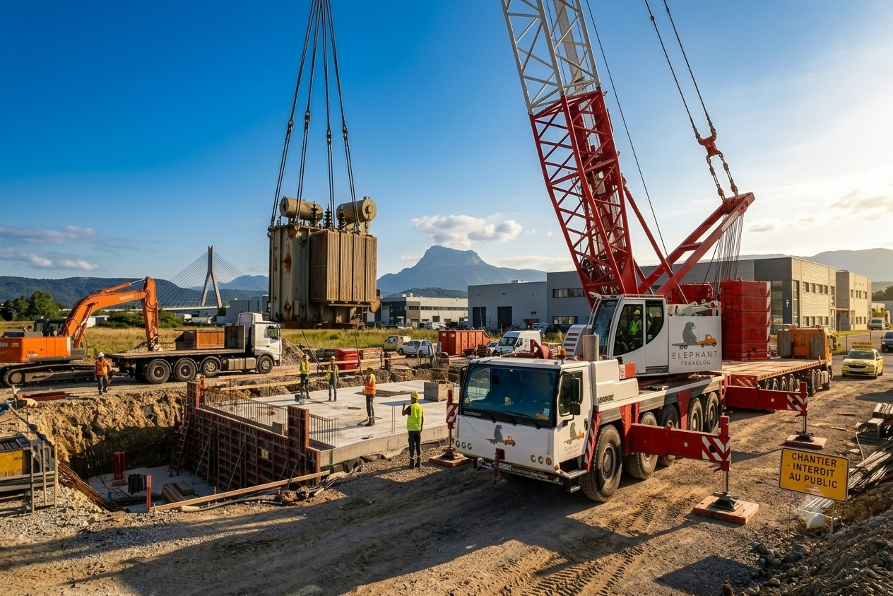 Grutage manutention Elephant Translog